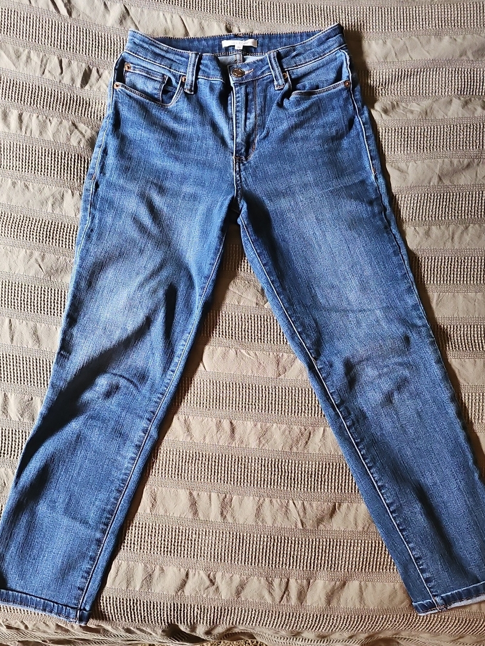 Women's Straight-Leg Jeans in Medium Blue Wash
